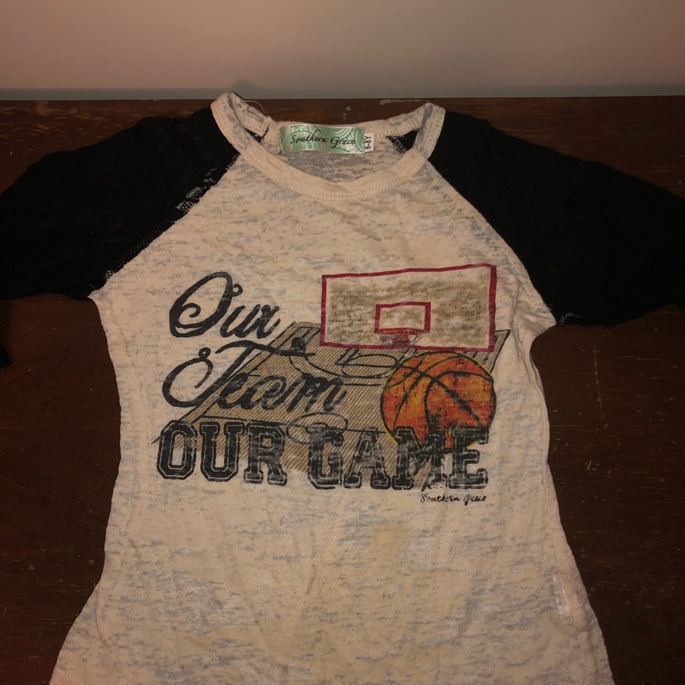 little girls basketball shirt